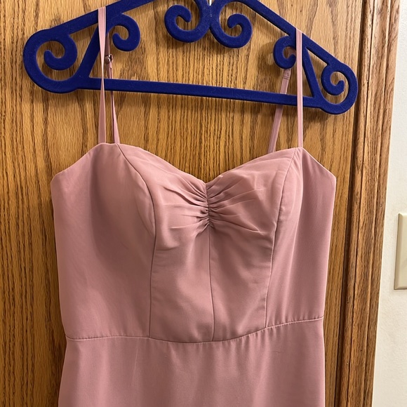 Azazie Justina A-Line Sweetheart Neckline Chiffon Ankle-Length Dress - Picture 4 of 14